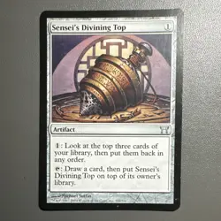 MTG Sensei's Divining Top — Champions of Kamigawa Magic LP+/ NM- condition - Image 1