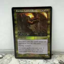 MTG Rakdos, Lord of Riots Foil Serialized 125/500 Rare in UltraPro Hard Case - Image 3