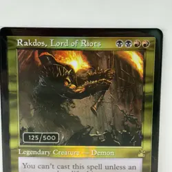 MTG Rakdos, Lord of Riots Foil Serialized 125/500 Rare in UltraPro Hard Case - Image 5