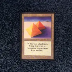 PYRAMIDS Arabian Nights rare Magic the Gathering Moderate to Heavy play - Image 4