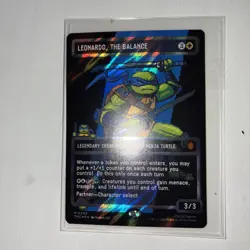 Leonardo, the Balance (0083) (Borderless) (Surge Foil) Commander: TMNT - Image 1