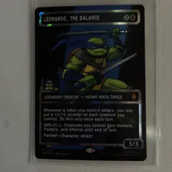 Leonardo, the Balance (0083) (Borderless) (Surge Foil) Commander: TMNT - Image 2