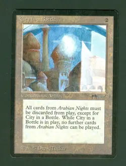 CITY IN A BOTTLE Arabian Nights rare Magic the Gathering Unplayed NM - Image 1