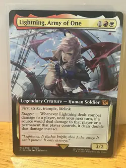 Lightning, Army of One (Extended Art) -Final Fantasy FIN MTG 0498 - Image 1