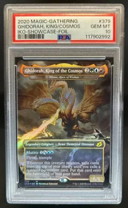 2020 Magic The Gathering Ghidorah King of the Cosmos Showcase Foil #379 PSA 10 - Image 1