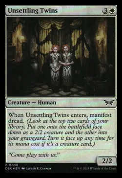 Unsettling Twins (foil) Duskmourn Mythic Relics - Image 1