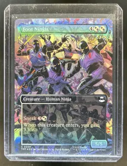 2026 MTG Magic the Gathering Foot Ninjas TMNT Borderless Foil #0209 - Image 1