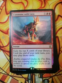 Commune with Lava Foil Japanese Dragons of Tarkir EDH Cube Mint - Image 3