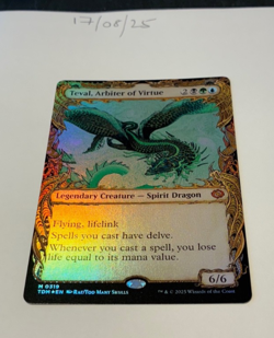 Magic the Gathering MTG Teval, Arbiter of Virtue Mythic Showcase FOIL Card NM/M - Image 1
