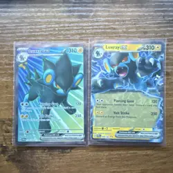 Luxray EX Foil Pokemon Cards Lot Twilight Masquerade 195/167& 068/167 - 2 Cards - Image 1