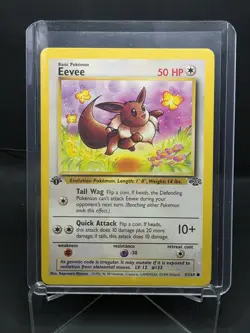 Eevee 51/64 Jungle 1st Edition Pokemon Card WOTC Vintage Non-Holo NM - Image 1