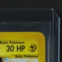 2002 POKEMON EXPEDITION SET #58 PICHU REVERSE HOLO RARE - Image 5