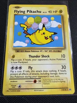 Pokemon TCG Pokemon Flying Pikachu Pikachu Secret Rare Regular - Image 1