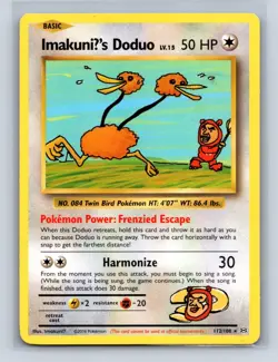 IMAKUNIU'S DODUO 112/108 SEC EVOLUTIONS POKEMON LP - Image 1