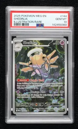 Shedinja Illustration Rare Pokemon Mega Evolution MEG PSA 10 GEM MT - Image 1