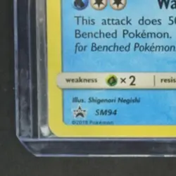 2018 POKEMON PRERELEASE STAFF PROMO STAMPED EXCLUSIVE #SM94 WASH ROTOM - Image 4