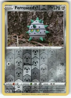 Ferroseed SWSH01: Sword & Shield Base Set Common,Reverse Holo Pokemon NM - Image 1