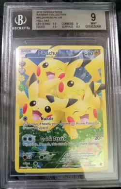 Pokemon Pikachu RC29/RC32 Legendary Treasures Radiant Collection BGS 9 ☆no PSA 9 - Image 1