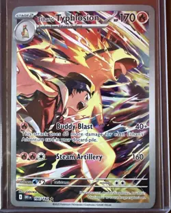 Pokemon TCG Ethan's Typhlosion Destined Rivals Illustration Rare Card 190/182 - Image 1
