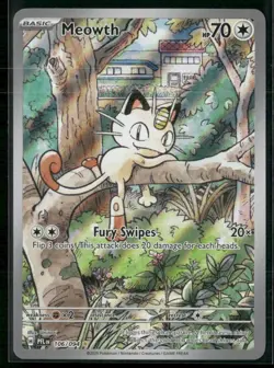✰ MEOWTH 106/094 ILLUSTRATION RARE PHANTASMAL FLAMES POKEMON ✰ NM/M - Image 2