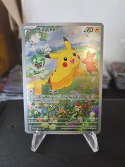 Pokemon TCG: Pikachu 088 Scarlet & Violet Promo Card Holo Full Art - Image 1