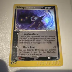 Pokemon TCG Sableye EX Sandstorm Holo Rare Basic 60HP 10/100 2003 - Image 1