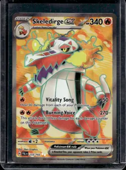 2023 Pokemon SV Paldea Evolved Skeledirge ex Full Art #233/193 - Image 1