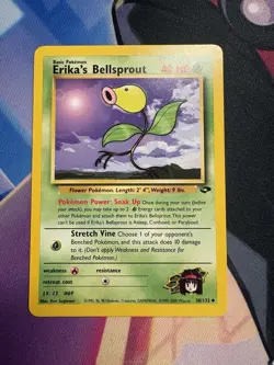 Pokemon TCG Gym Challenge Erika's Bellsprout Card 38/132 Regular VLP - Image 1