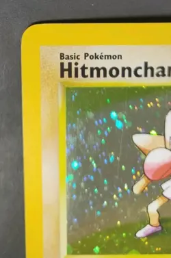 Rare, Holographic Pokemon Base 2 Set Hitmonchan 8/130 - Image 2