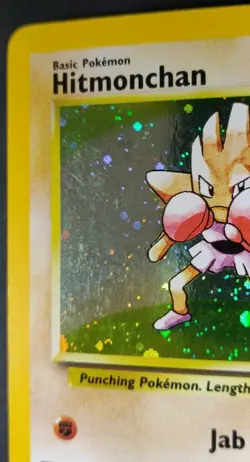 Rare, Holographic Pokemon Base 2 Set Hitmonchan 8/130 - Image 4