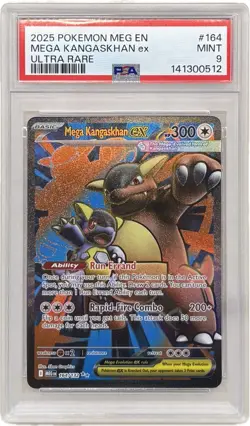 2025 POKEMON MEG EN-MEGA EVOLUTION ULTRA RARE #164 MEGA KANGASKHAN EX PSA 9 - Image 1