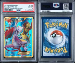 2015 POKEMON XY BREAKTHROUGH SECRET #163 FULL ART/MEWTWO EX PSA 6 - Image 3