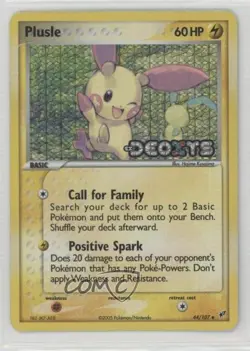 Plusle Reverse Foil Pokemon EX Deoxys #44 2005 - Image 1