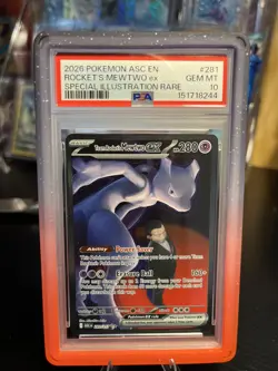 Team Rocket's Mewtwo ex | PSA 10 | #281 SIR | 2026 Pokemon Ascended Heroes - Image 1