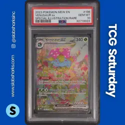 2023 POKEMON SV 151 #198/165 VENUSAUR EX SPECIAL ILLUSTRATION RARE PSA 10 - Image 1