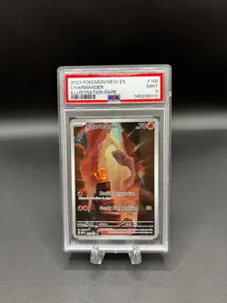 Pokemon Charmander 168/165 Sv: Scarlet & Violet 151 Holo PSA Mint 9 - Image 1
