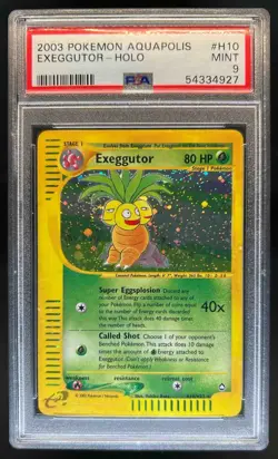 2003 Pokemon Aquapolis Exeggutor Holo #H10/H32 PSA 9 - Image 1