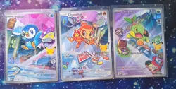 Pokemon 2026 First Partner Illustration Collection Series 1 IR Promos Set 40-42 - Image 1