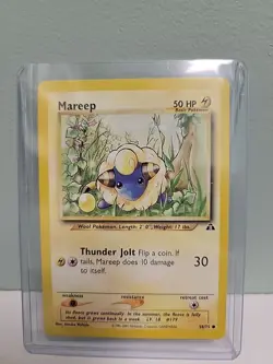 Pokemon TCG Mareep 58/75 Neo Discovery Unlimited MINT - Image 1