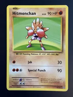 Hitmonchan 62/108 XY Evolutions Non Holo Deck Exclusive Pokemon 2016 MP - Image 1