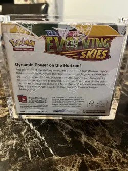 Pokemon: Evolving Skies Booster Box Sealed w/ Acrylic Case - Image 2