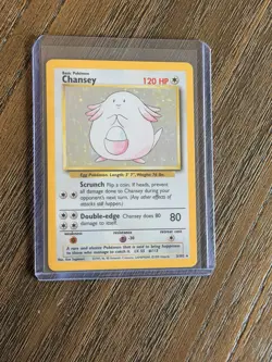 Pokemon TCG Base Set - Chansey Holo # 3/102 - Image 1