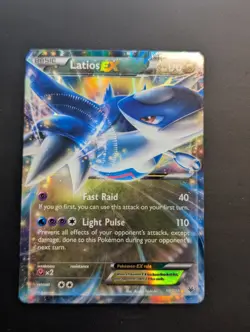 Latios EX 58/108 Holo Rare EX Roaring Skies Pokemon - Image 1