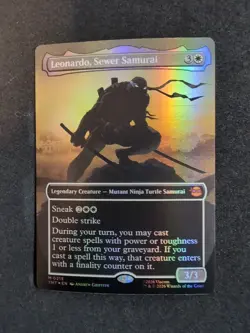 FOIL LEONARDO, SEWER SAMURAI (BORDERLESS) (215) Teenage Mutant Ninja Turtles TMT - Image 1