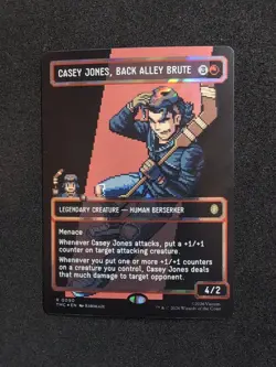 Casey Jones, Back Alley Brute (Borderless Surge Foil) TMNT MTG NM - Image 1