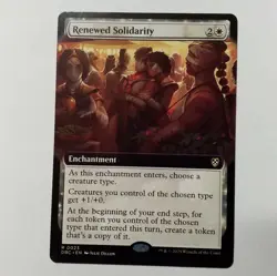 Renewed Solidarity (Extended Art) Commander: Aetherdrift Regular - Image 1