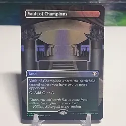 Vault of Champions ** FOIL BORDERLESS #667 ** Commander Masters - NM MTG - Image 1