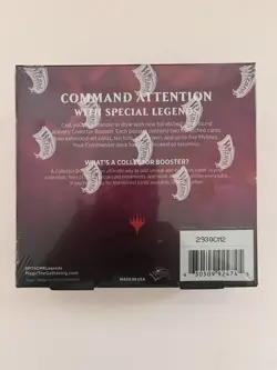 MTG - Commander Legends - Collector Booster Box English - Factory Sealed - Image 2