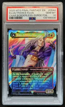 2025 MTG Kuja Genome Sorcerer Trance Fate Defied Borderless Surge #0544 PSA 10 - Image 1