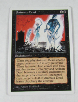 MAGIC THE GATHERING 5th EDITION ANIMATE DEAD NM ENGLISH MTG - Image 1